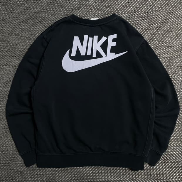 나이키 빅로고 스웻 맨투맨 블랙o 5385