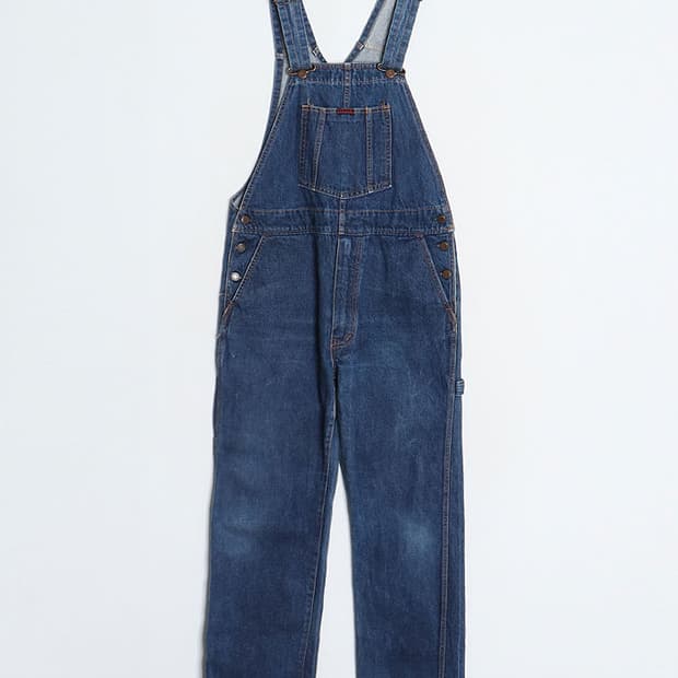 80's CANVAS Denim Overall [M]