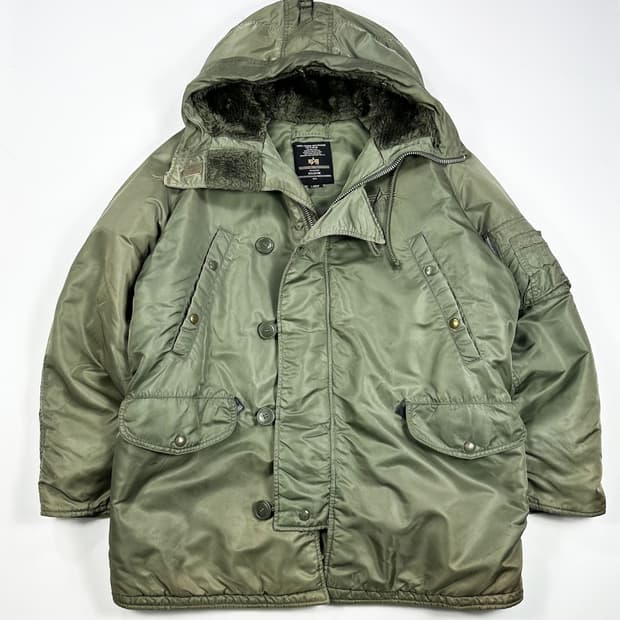 알파인더스트리 올드 빈티지 N3B 야상 파카 L