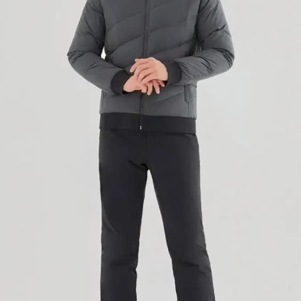 테일러메이드 골프 사선 퀼팅 구스 다운 점퍼 XL  (100추천해요)