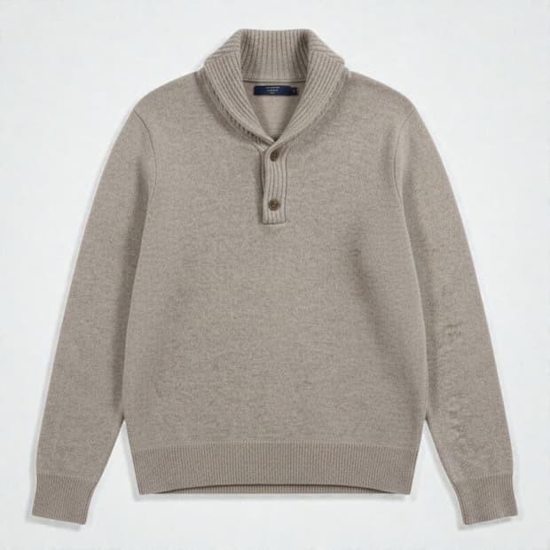 105)JCrew 제이크루 램스울 숄카라 니트 베이지