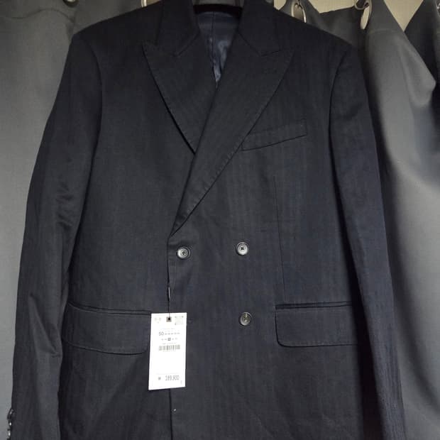 자라 스트라이프 더블자켓 블레이저