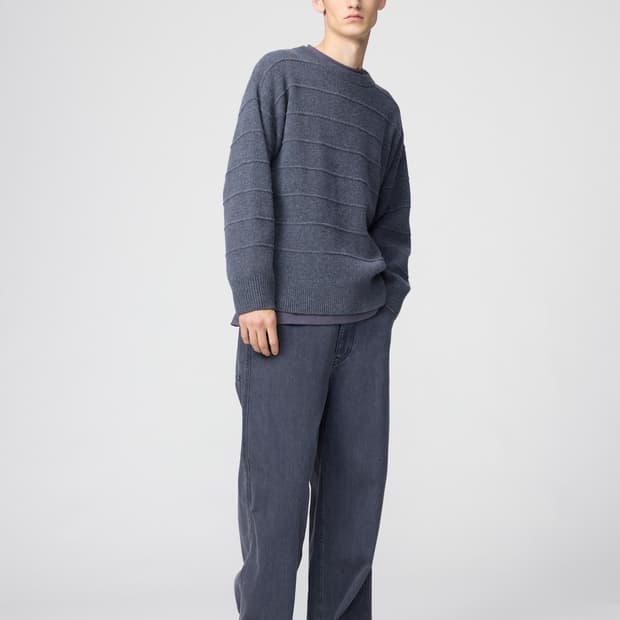 유니클로U 와이드핏 컬러진 07 그레이 