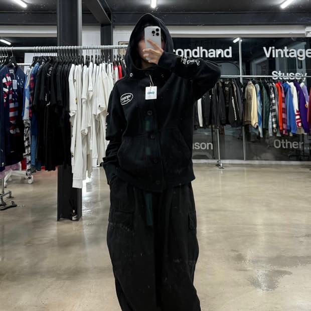 밴슨 스컬 후드집업