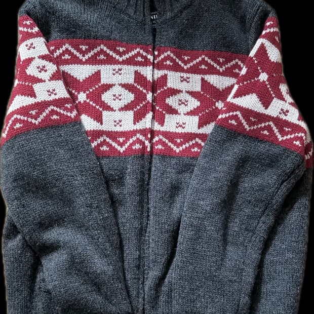 vintage Nordic knit jumper