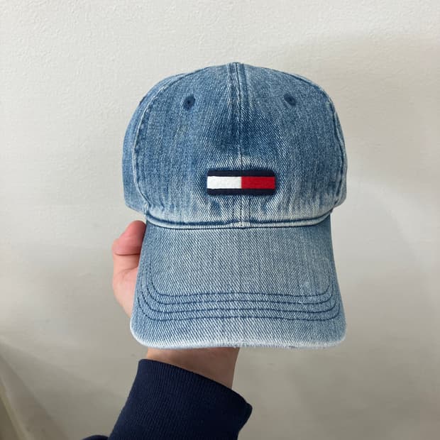 243 타미힐피거 데님 볼캡 모자