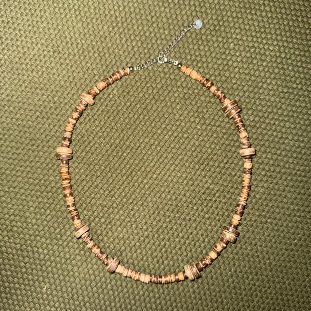 빈티지 우드비즈 목걸이