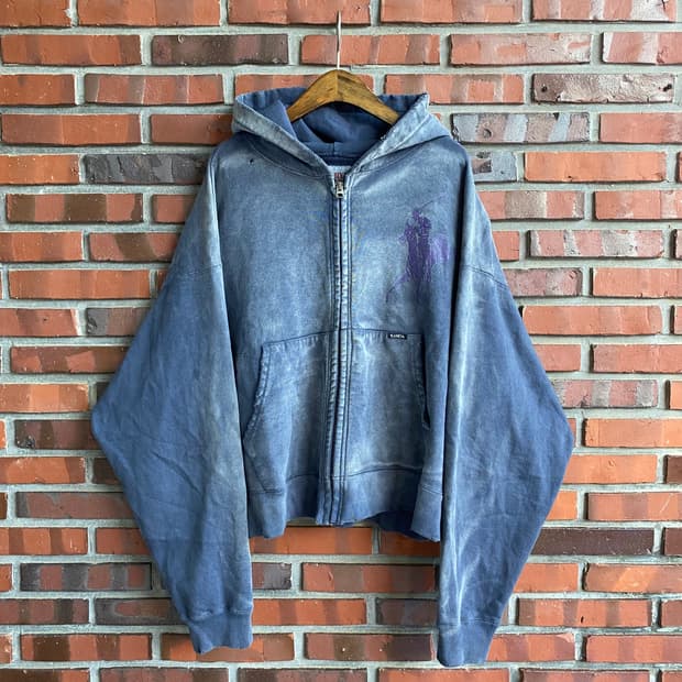 (XL) 카미야 워시 가공 후드