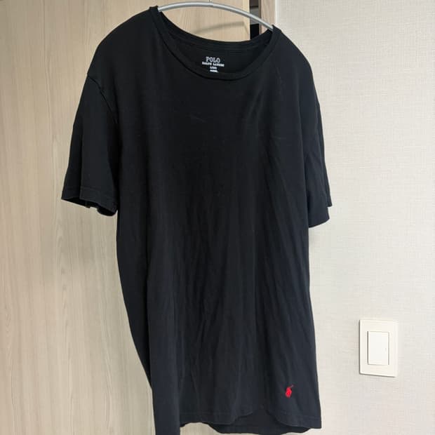 폴로 랄프로렌 블랙 반팔 티셔츠 라지