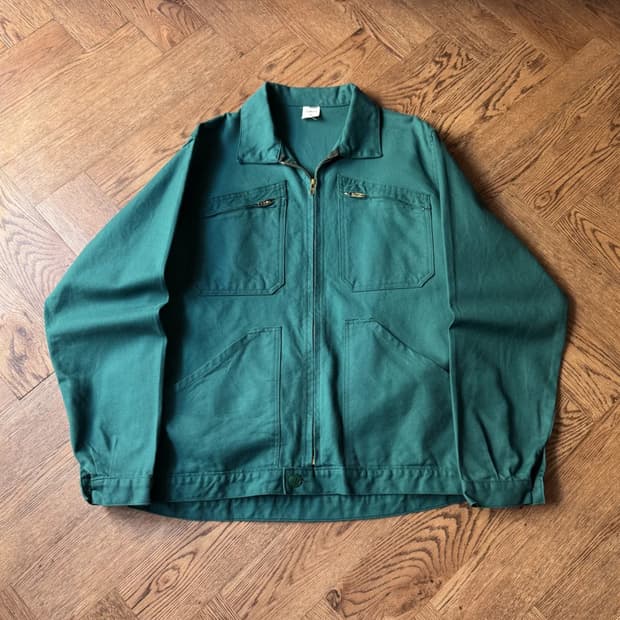 [L]Made in France 그린 메카닉 프렌치 워크 자켓