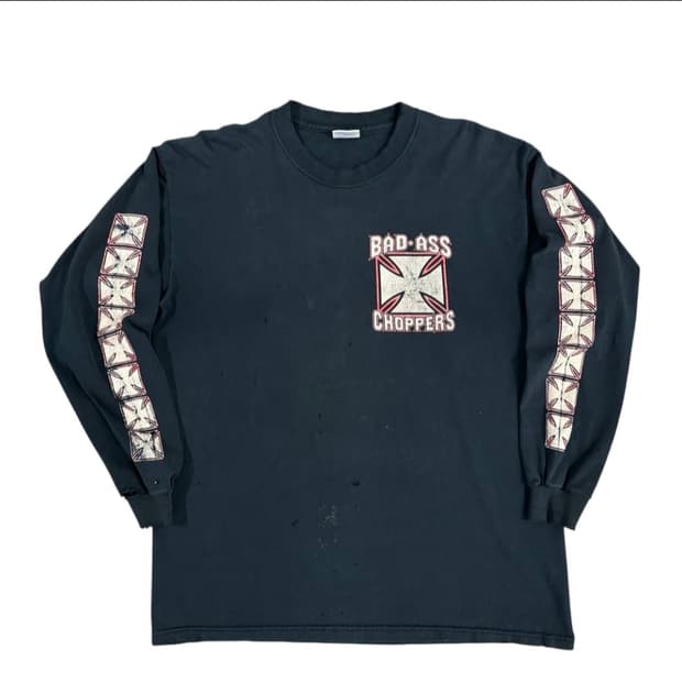 빈티지 90s Bad Ass Choppers 베드에스 차퍼스 롱슬리브
