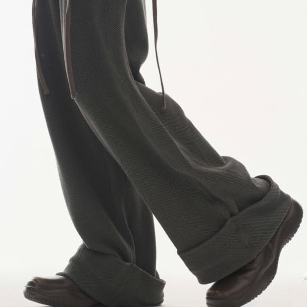 코이세이오 RIBBED BAND PANTS CHARCOAL
