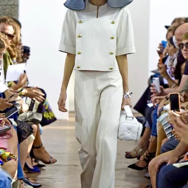 JW Anderson_Double Button Pinstripe Top
