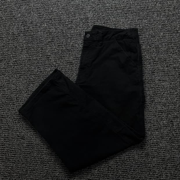 나이키 블랙 스우시 로고 와이드 카펜터 워크 팬츠 551
