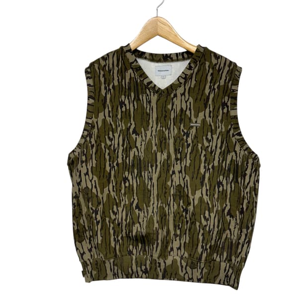 디스이즈네버댓 브이넥 베스트 카모