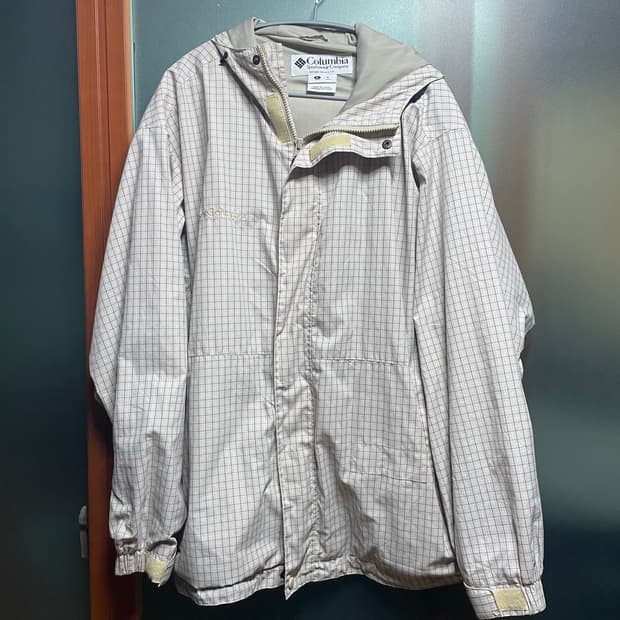 콜롬비아 체크 바람막이