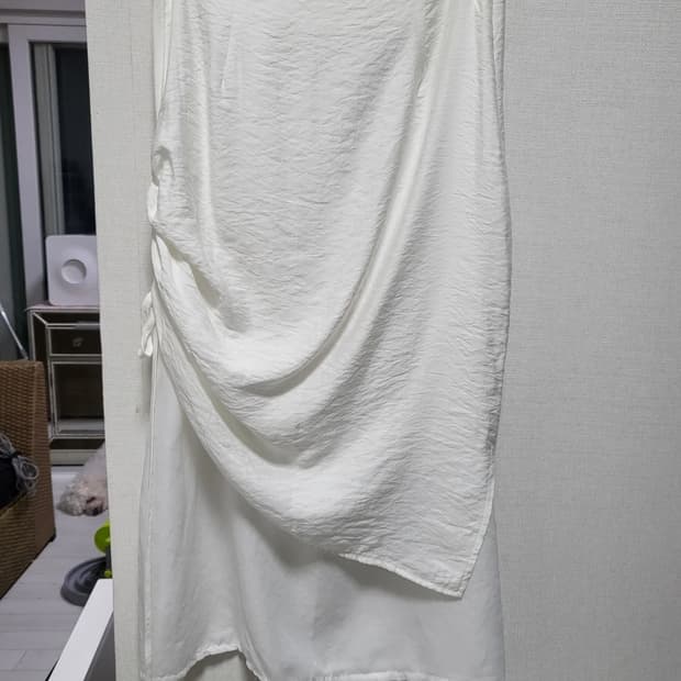 새제품세일!!화이트 셔링 스커트 F