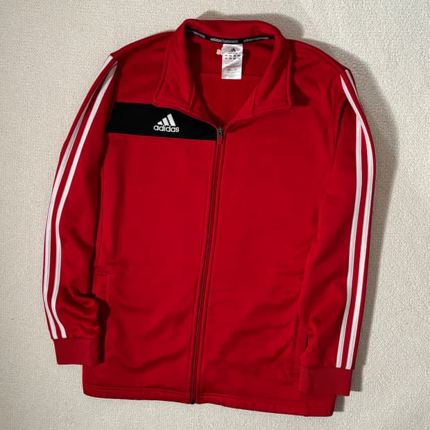 아디다스 태권도 레드 블랙포인트 기모 트랙탑 져