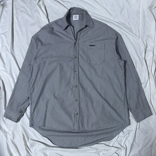 2019 베트멍 스트라이프 오버 셔츠