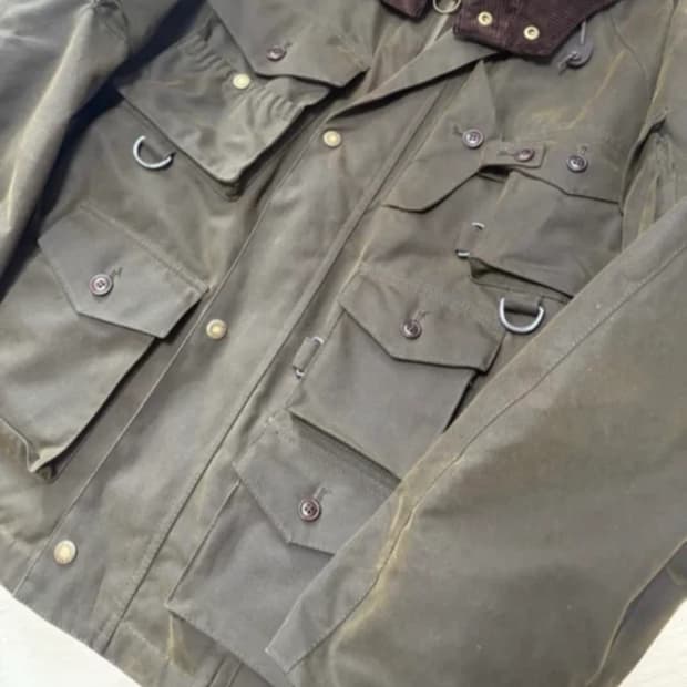 바버 바라쿠타 콜라보 왁스자켓