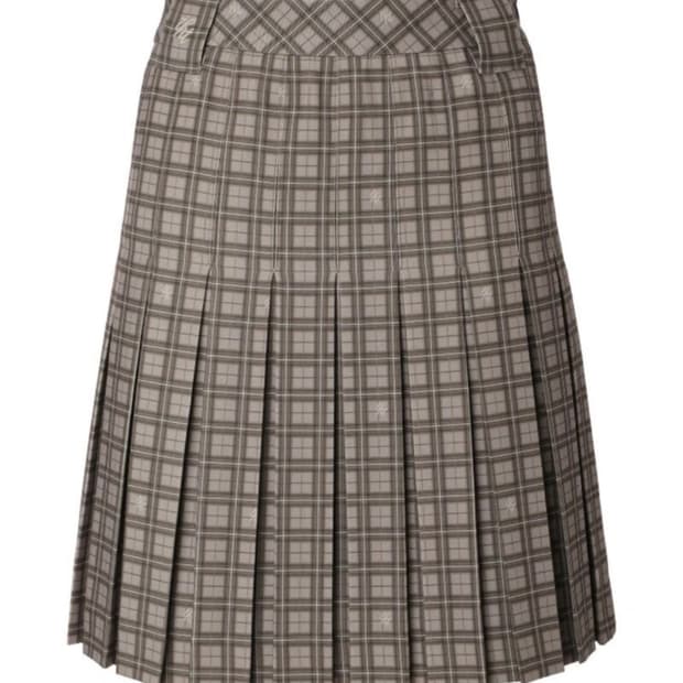 쓰리타임즈 체크 플리츠