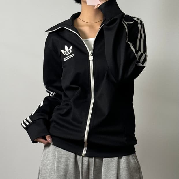 아디다스 유로파 트랙탑 져지 블랙 100 [111705]