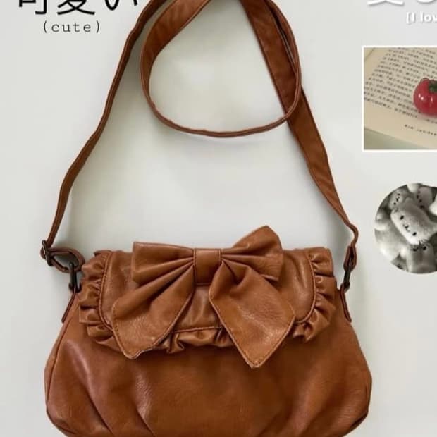 빈티지 모리걸 리본 크로스백