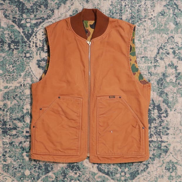 RRL 더블알엘 리버시블 플리스 베스트 조끼 M