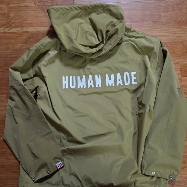 휴먼메이드 후드 아노락 베이지