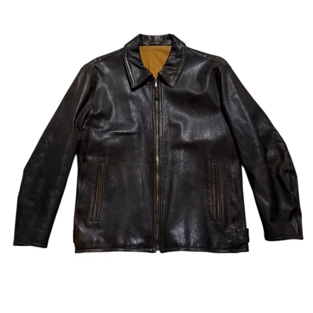 엠비오 고트 스킨 레더 자켓