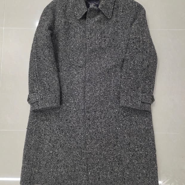 버버리 아이리쉬 트위드 코트 헤링본