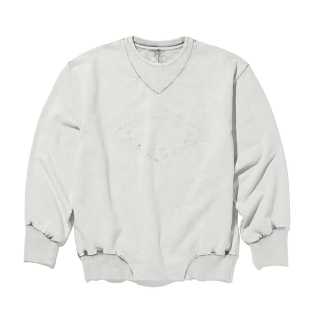 미스치프 가제트 크루넥 스웨트셔츠 블리치드 카키