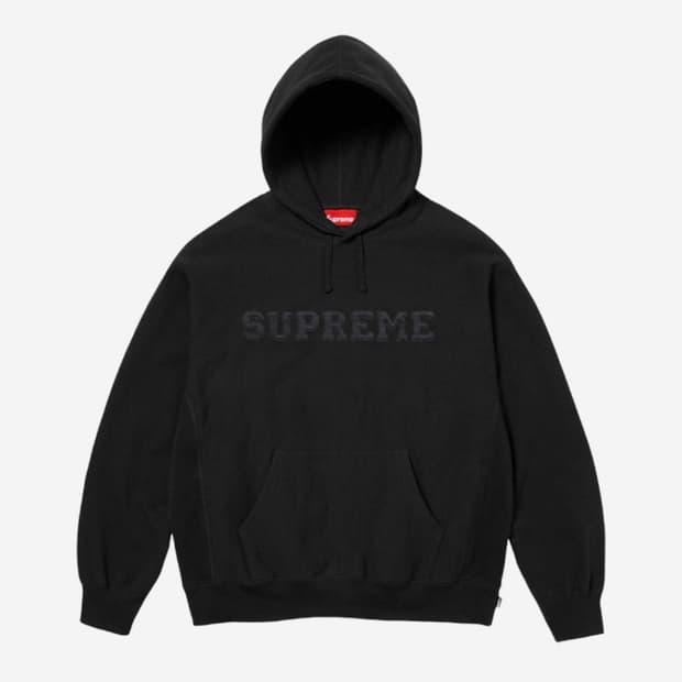 슈프림 컬리지에이트 후드 블랙 XL