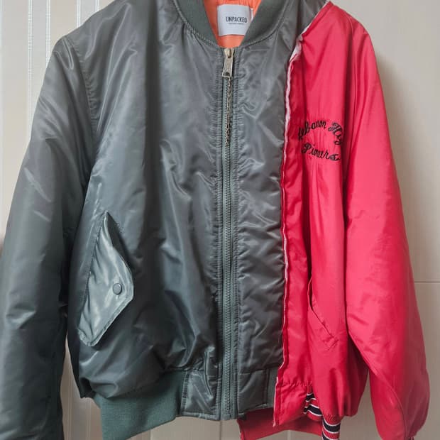 이태리 언팩트(UNPACKED) 봄버 자켓