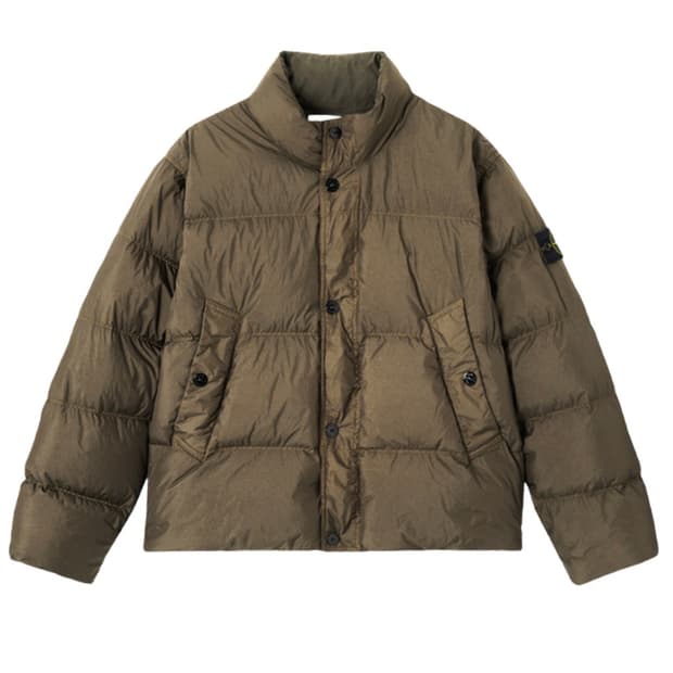 스톤 아일랜드 크링클랩스 25fw 패딩 다운