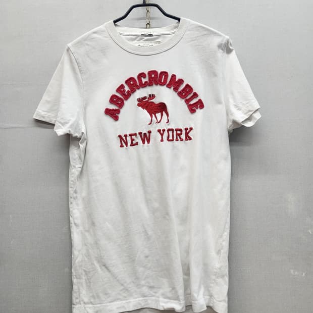 아베크롬비 Y2K 빅로고 반팔티 L(M) 남여공용