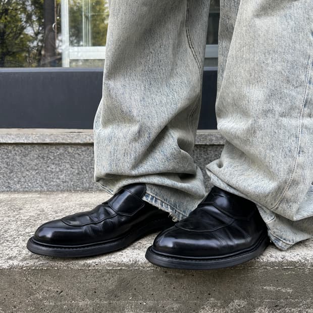 00s 빈티지 프라다 가죽 스톰퍼 로퍼