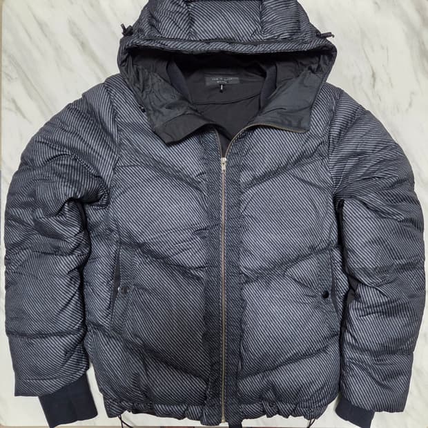 래그 앤 본 구스 다운 후드 패딩