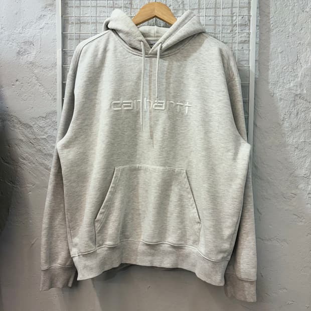 칼하트 WIP 그레이 후드티 L