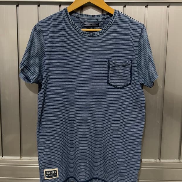 Tommy Hilfiger 타미 스트라이프 포켓 티셔츠