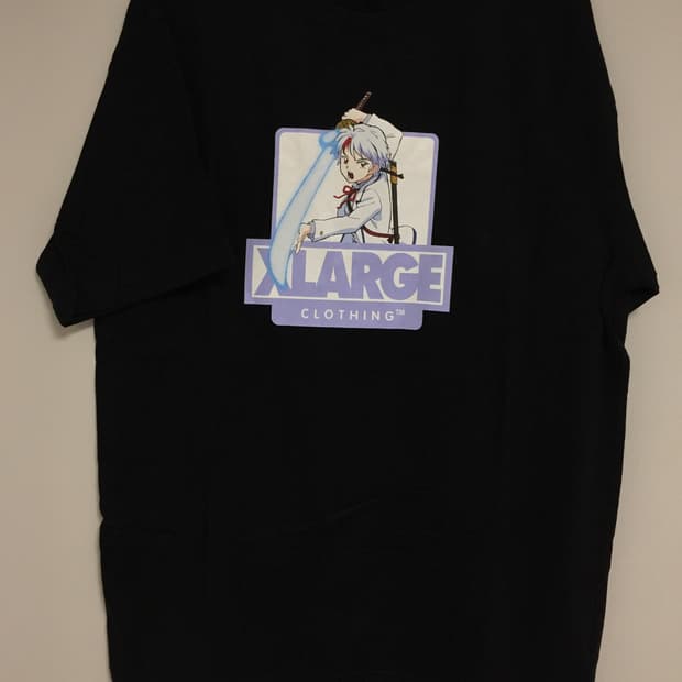XLARGE × 이누야샤 셋쇼마루 반팔티 L