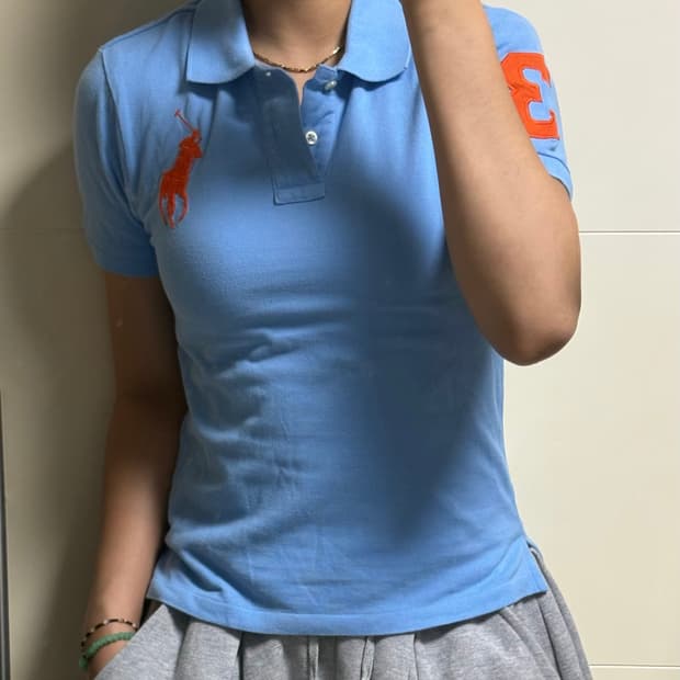 폴로 랄프로렌 빅포니 베이비블루 카라티