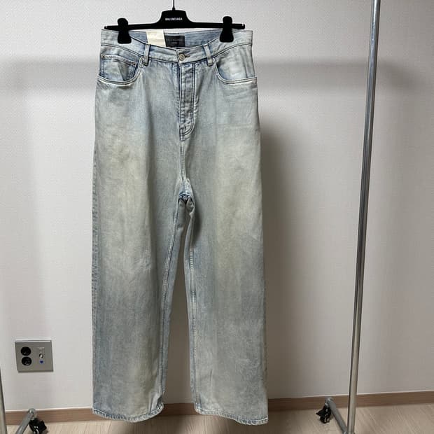 발렌시아가 스티커 데님 S사이즈