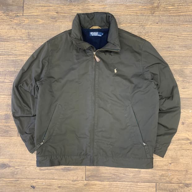 폴로 랄프로렌 기모 포니 카키 자켓 L
