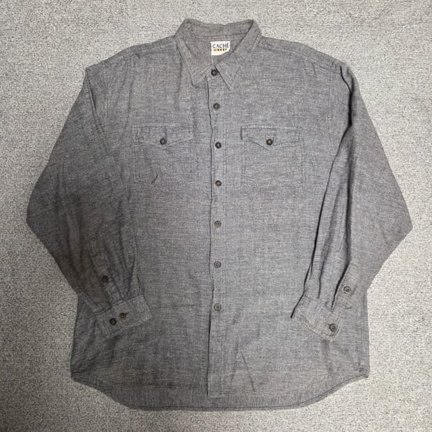 Cache Creek 그레이 플란넬 셔츠 L(100-105)
