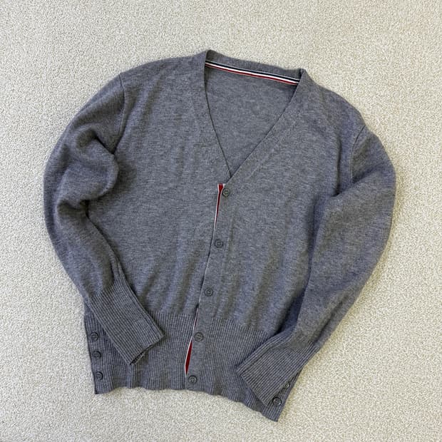 실측확인 고급 그레이 가디건 0324D