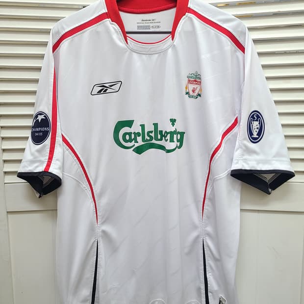 리버풀 05-06 제라드 리복 챔스 유니폼