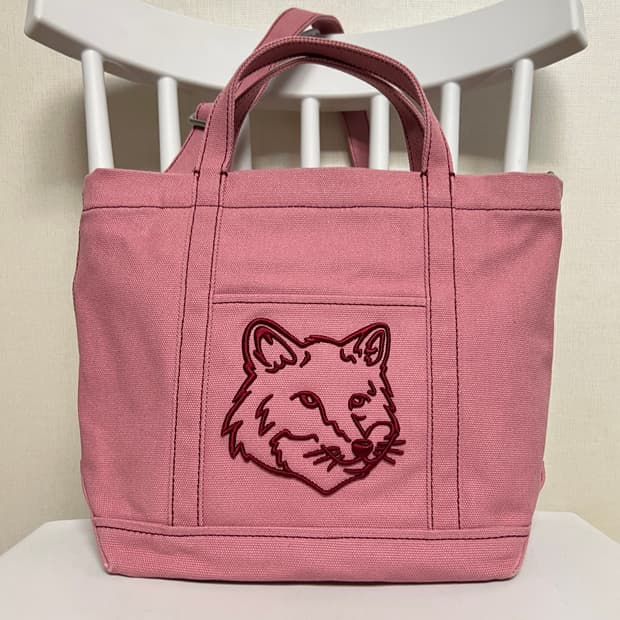 메종키츠네 폭스헤드 스몰 토드백