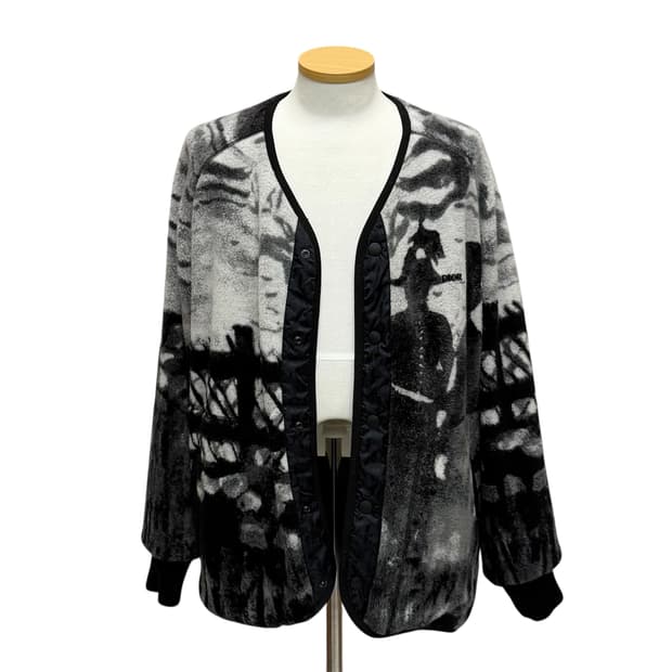 디올 x 피터 도익 울 허리 재킷 버튼다운 플리스 재킷 (100) 