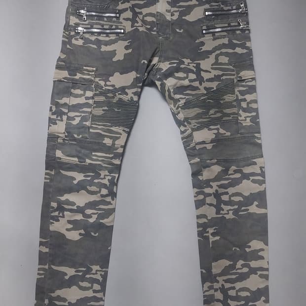 [40] 발망 밀리터리 카모플라쥬 바이커 카고 팬츠